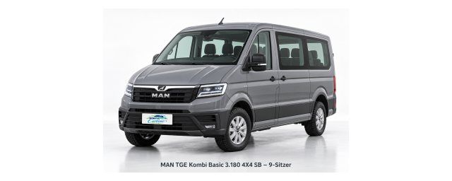 MAN TGE Kombi Basic 3.180 4X4 SB 9-Sitzer Auto-Abo