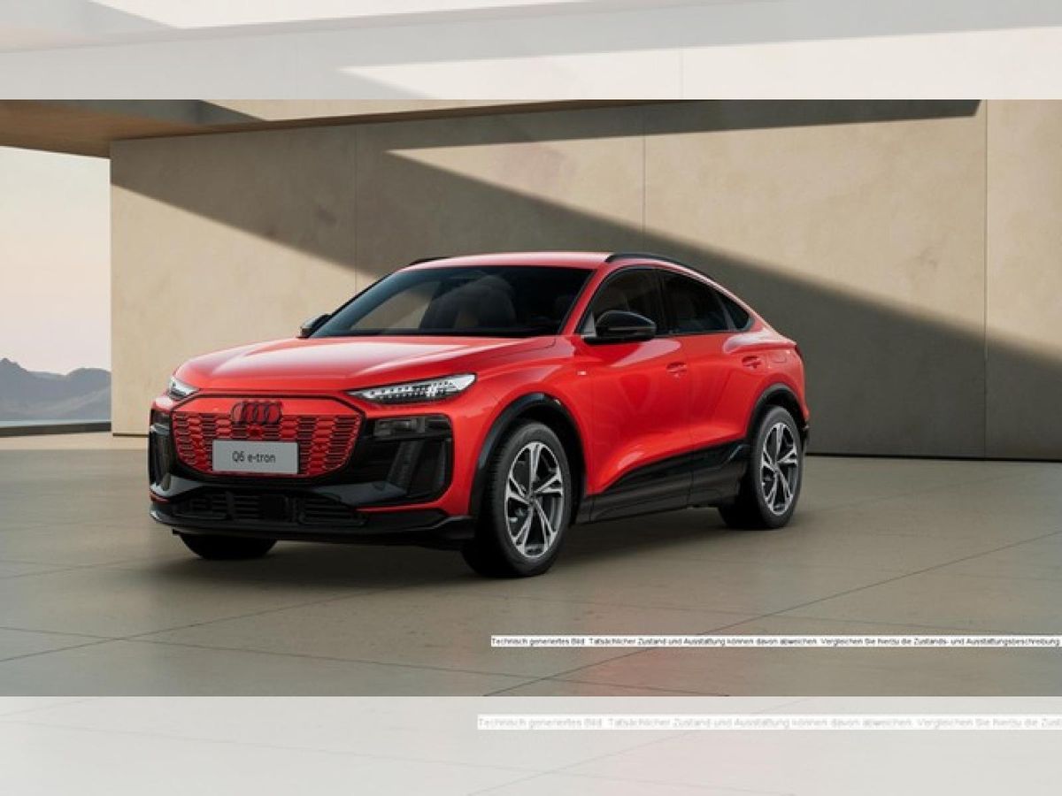 Audi Q6 e-tron Sportback quattro, S line, AHK, B&O, Matrix, 20 Zoll, 8-Fach bereift Leasing