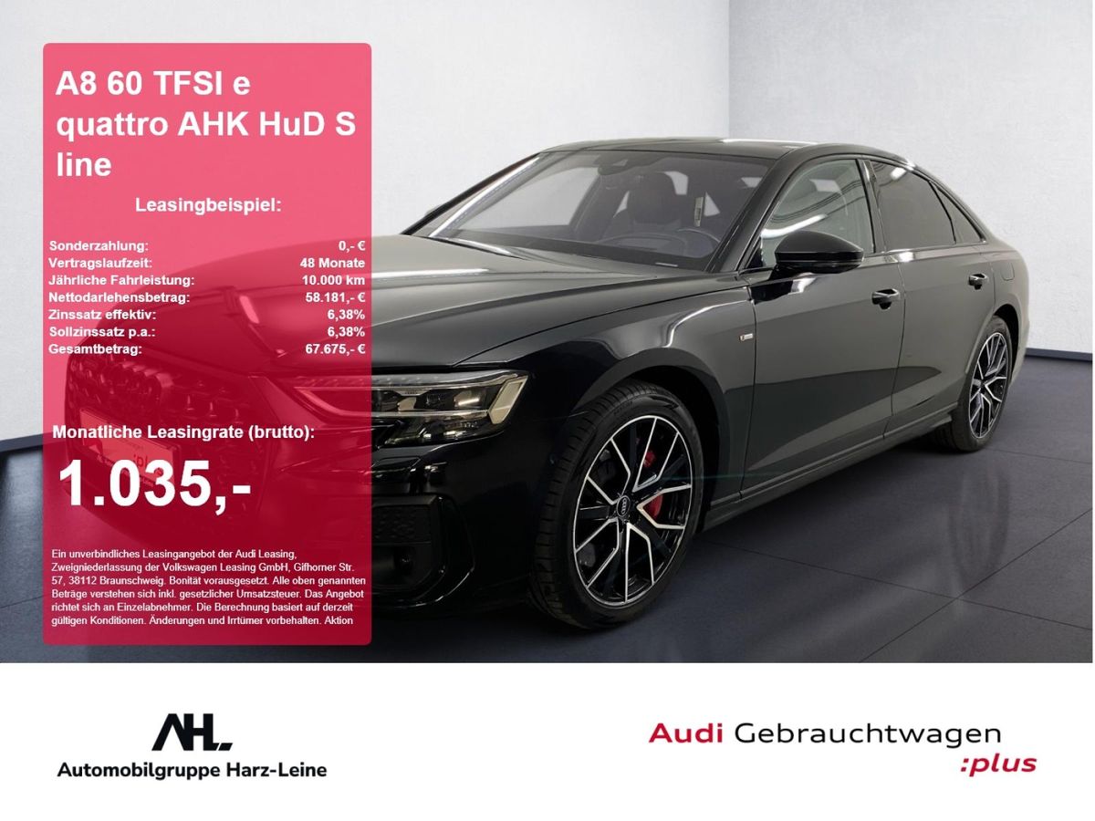 Audi A8 60 TFSI e quattro AHK HuD S line 360 3xKlima Leasing