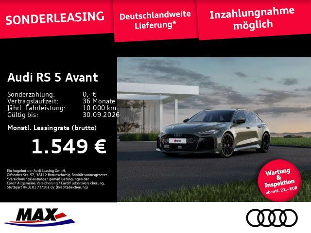 Audi RS 5 Avant *0,5% VERST*TECH-PRO*AUDI-SPORT* Leasing