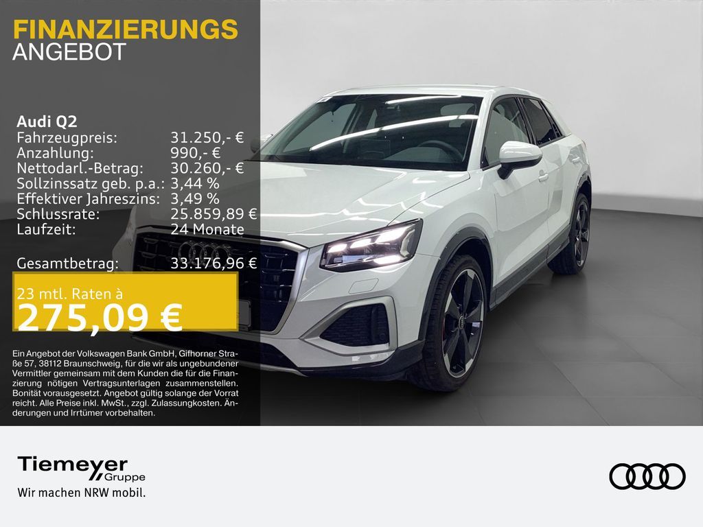 Audi Q2 35 TFSI ADVANCED LM19 KAMERA AHK MATRIX Leasing