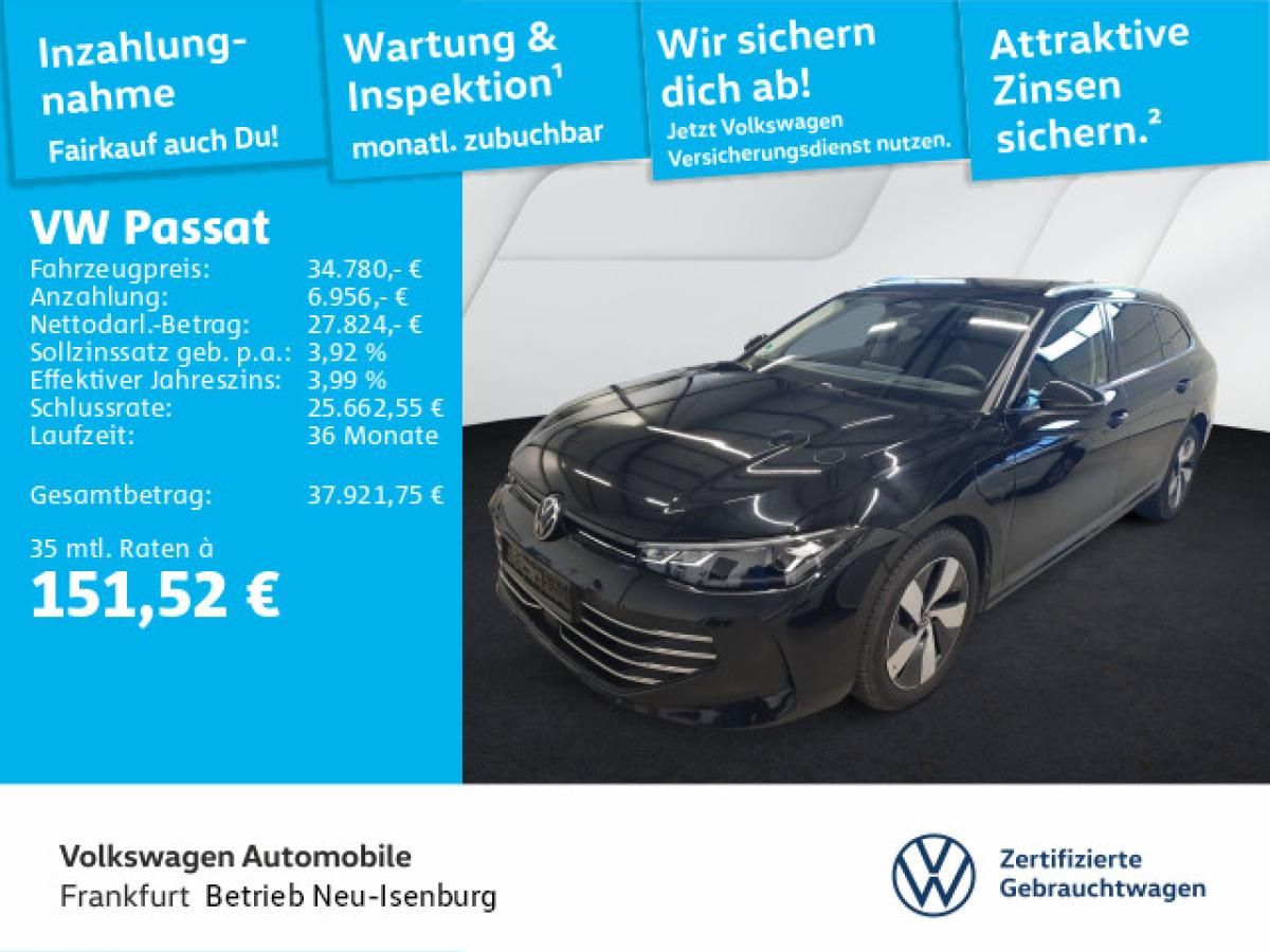 Volkswagen Passat 1.5 TSI DSG eHybrid Business Navi AHK Spurwechselassistent Rückfahrkamera DAB+ Leasing