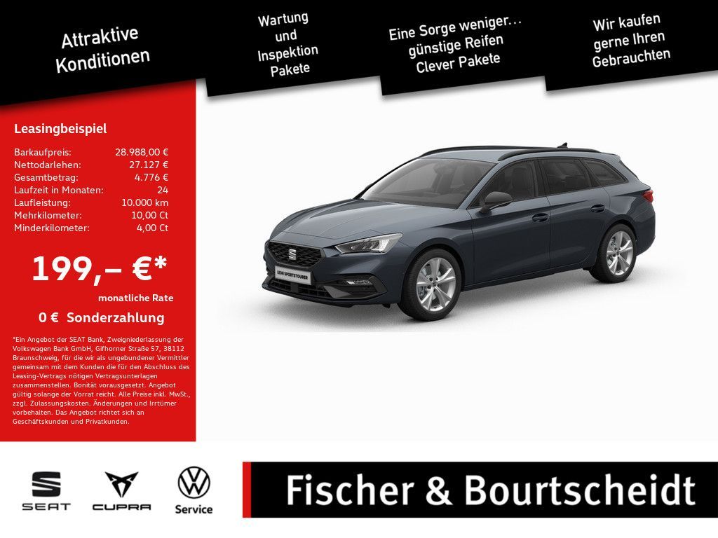 Seat Leon Sportstourer 1.5 eTSI 110 kW FR FACEL. LED Leasing