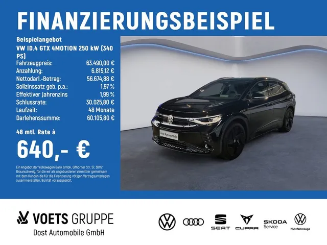 Volkswagen ID.4 GTX 4MOTION 250 kW (340 PS) IQ.DRIVE+AHK