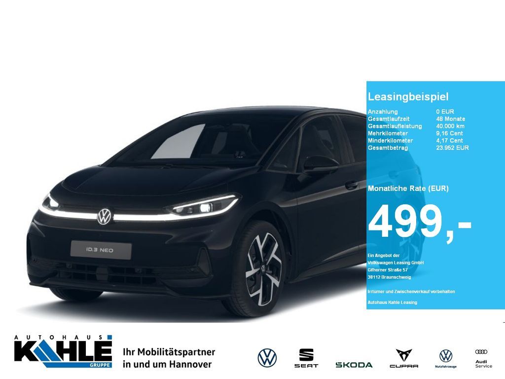 Volkswagen ID.3 Neo Style 79 kWh CarPlay Matrix CCS ACC AHK Leasing