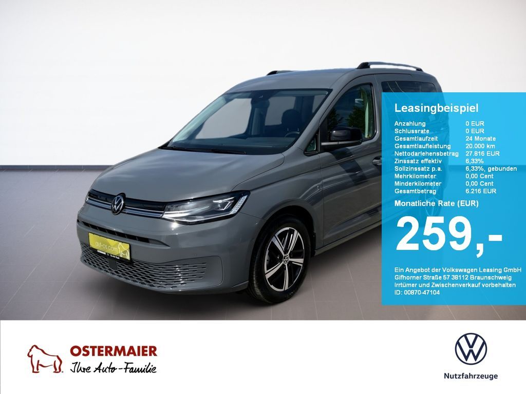 Volkswagen Caddy GOAL 2.0TDI 122PS.DSG.LED.NAVI.CLIMA.PDC Leasing