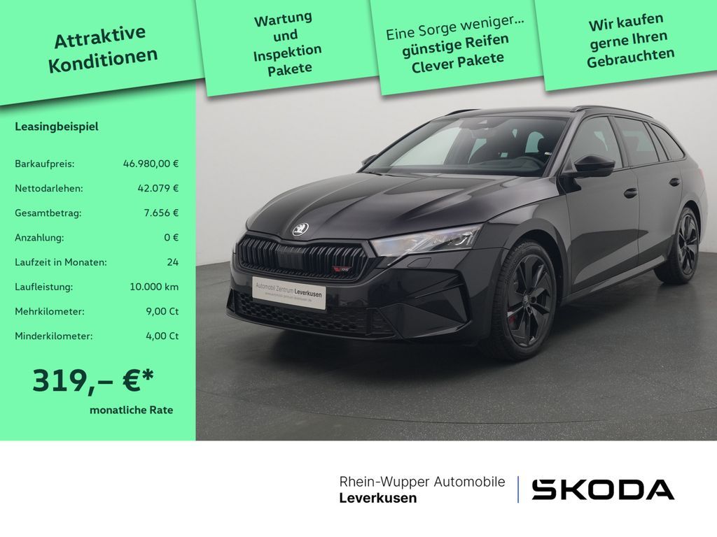 Skoda Octavia Combi RS 2.0 TSI HUD ACC AHK SPORTABGAS Leasing