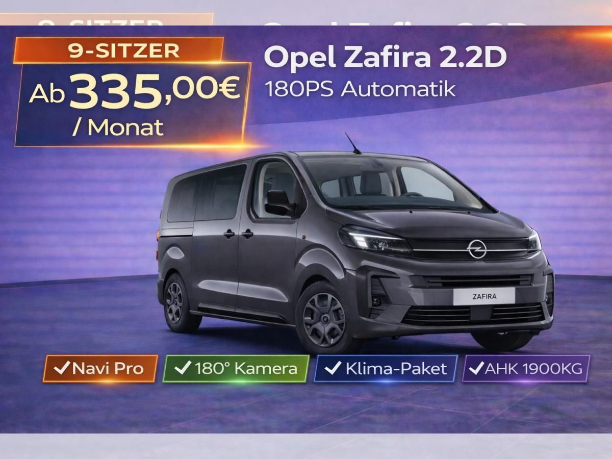 Opel Zafira Edition 2.2D 180PS 9-Sitzer|AHK|Navi|Kamera|LED Leasing