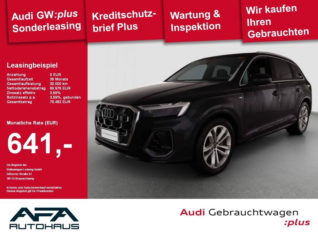 Audi Q7 55 TFSI qu. tiptr. S-Line*Matrix*Luft*7Sitze Leasing