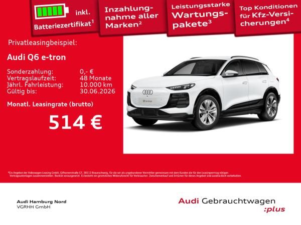 Audi Q6 e-tron AHK Matrix ACC CarPlay Sound Keyless Leasing