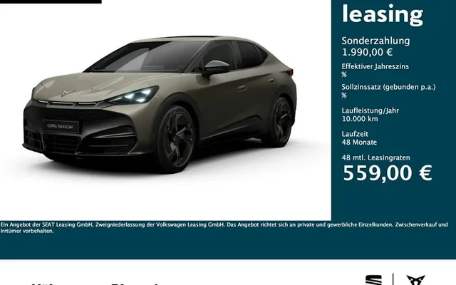 Cupra Tavascan VZ 250 KW (340 PS) / 77 KWh / 4Drive 5dr