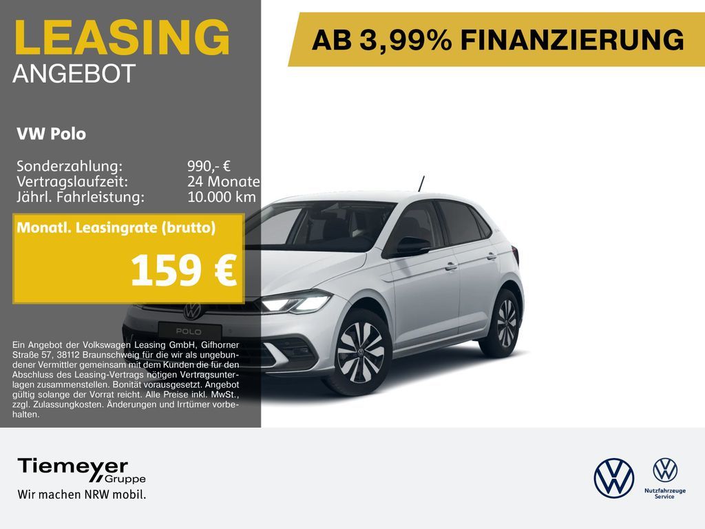 Volkswagen Polo 1.0 TSI DSG GOAL NAVI ASSIST KAMERA AHK Leasing