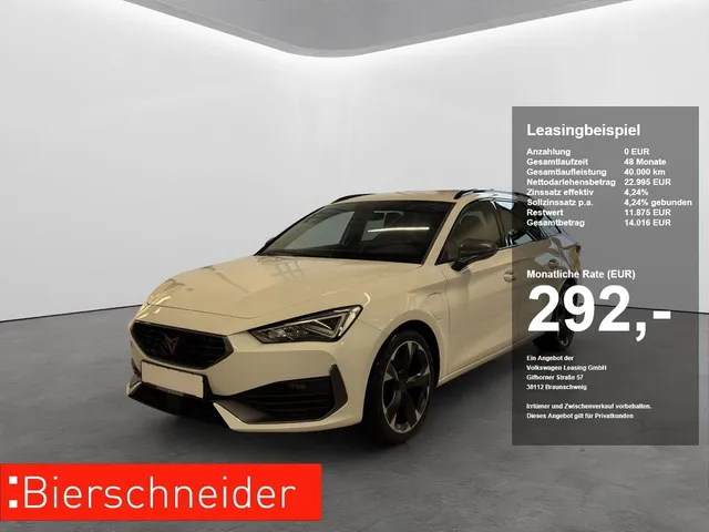 Cupra Leon SP 1.4 e-Hybrid DSG LED NAVI 18 EH SHZ GRA