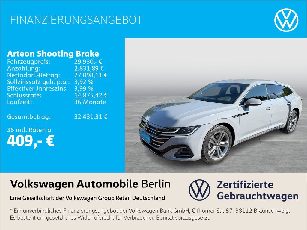 Volkswagen Arteon Shooting Brake 1.4 TSI DSG eHyb R-Line Leasing