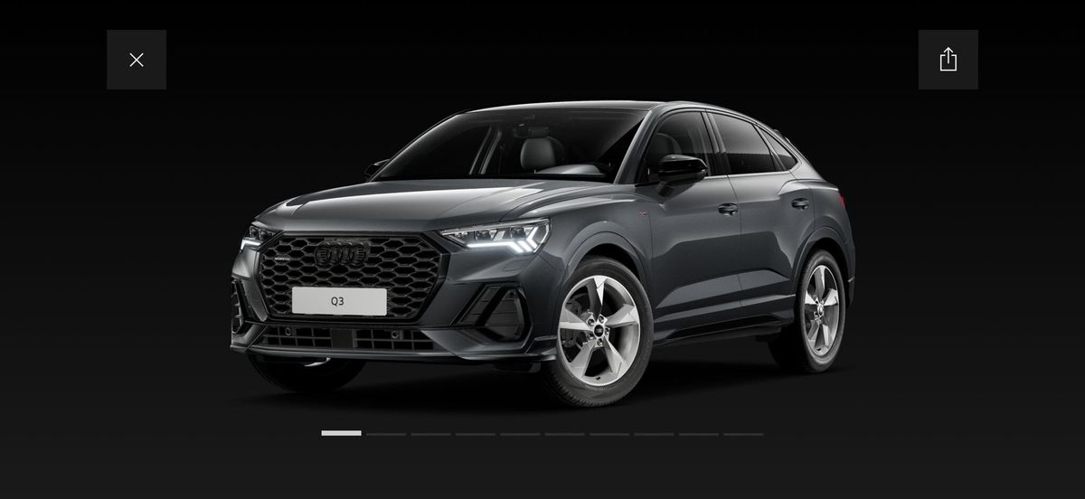 Audi Q3 sportback TFSI quattro Pano Matrix E-Sitze VirtCockp uvm Leasingübernahme