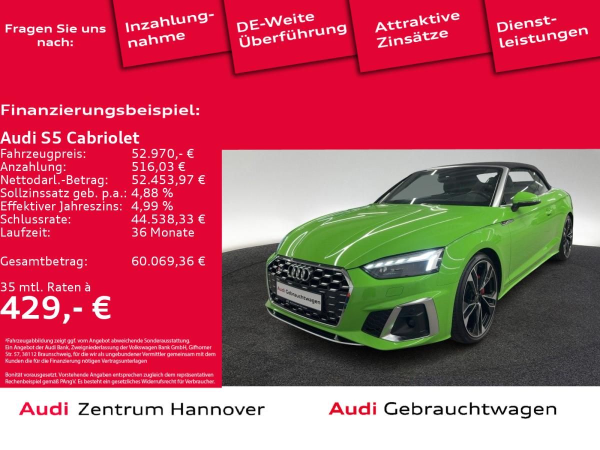 Audi S5 Cabriolet 3.0 TFSI quattro Matrix B&O Head-Up AHK Leasing