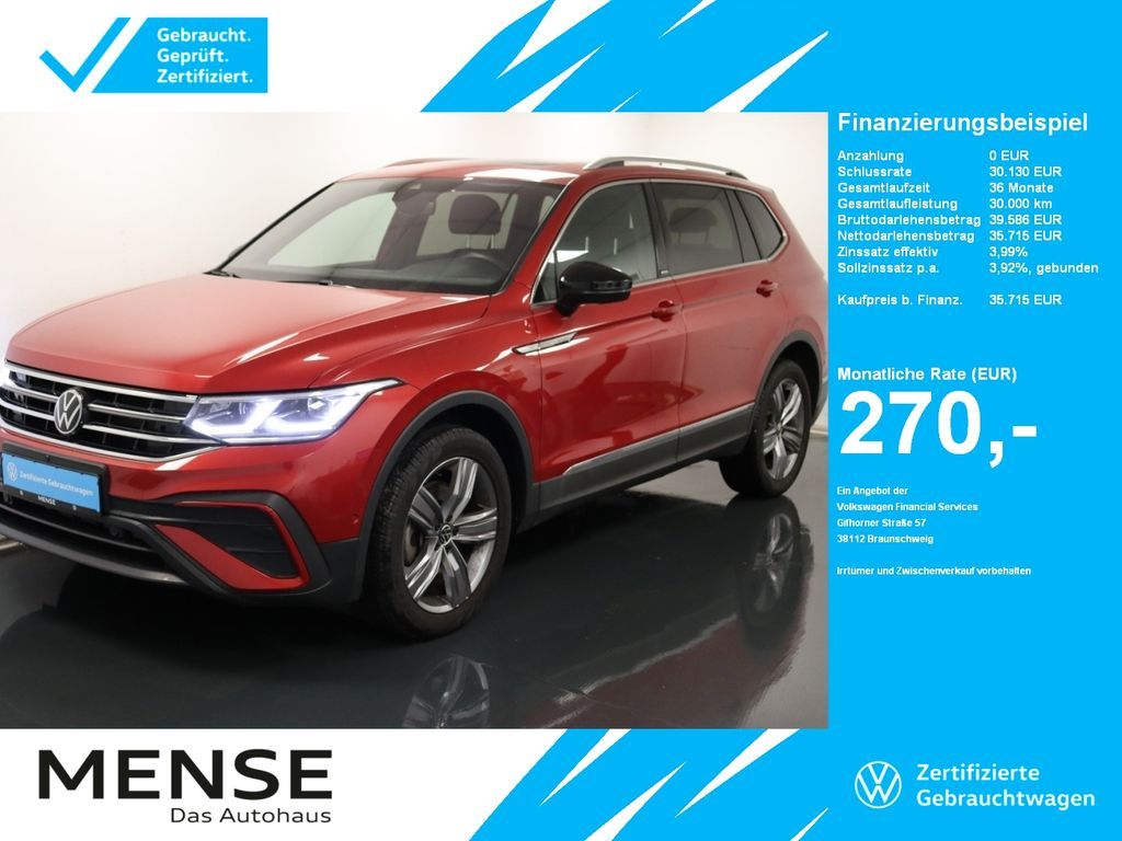 Volkswagen Tiguan Allspace 2.0 TDI 4Motion DSG Life Matrix Leasing