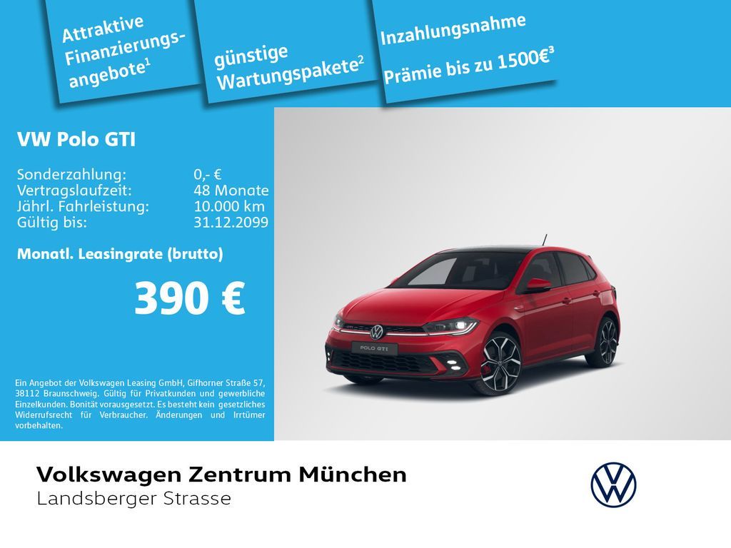 Volkswagen Polo GTI 2.0 TSI Leder IQ.Light IQ.Drive Pano Na Leasing
