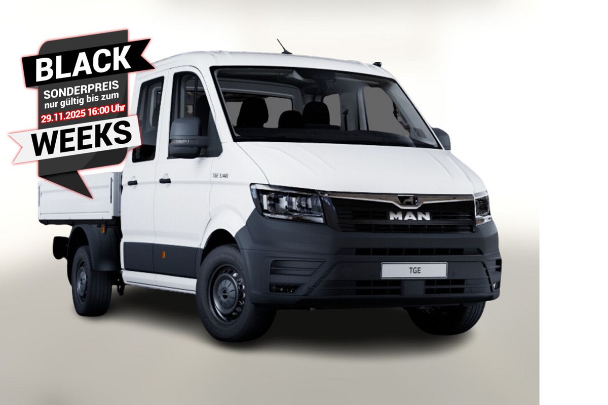 MAN TGE Pritsche DoKa 2.0 TDI 177 Kam Temp PDC 7-S Gewerbeleasing Leasing