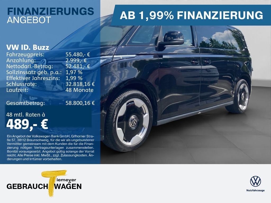 Volkswagen ID.Buzz LR LANG PRO 360 ACC HuD HARMANN-KARDON Leasing