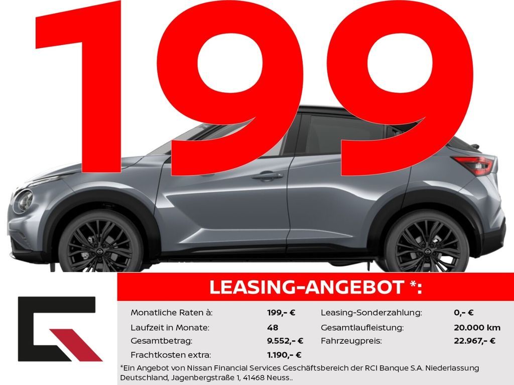 Nissan Juke N-SPORT 114PS Winter/BOSE/360°/beh.WS Leasing