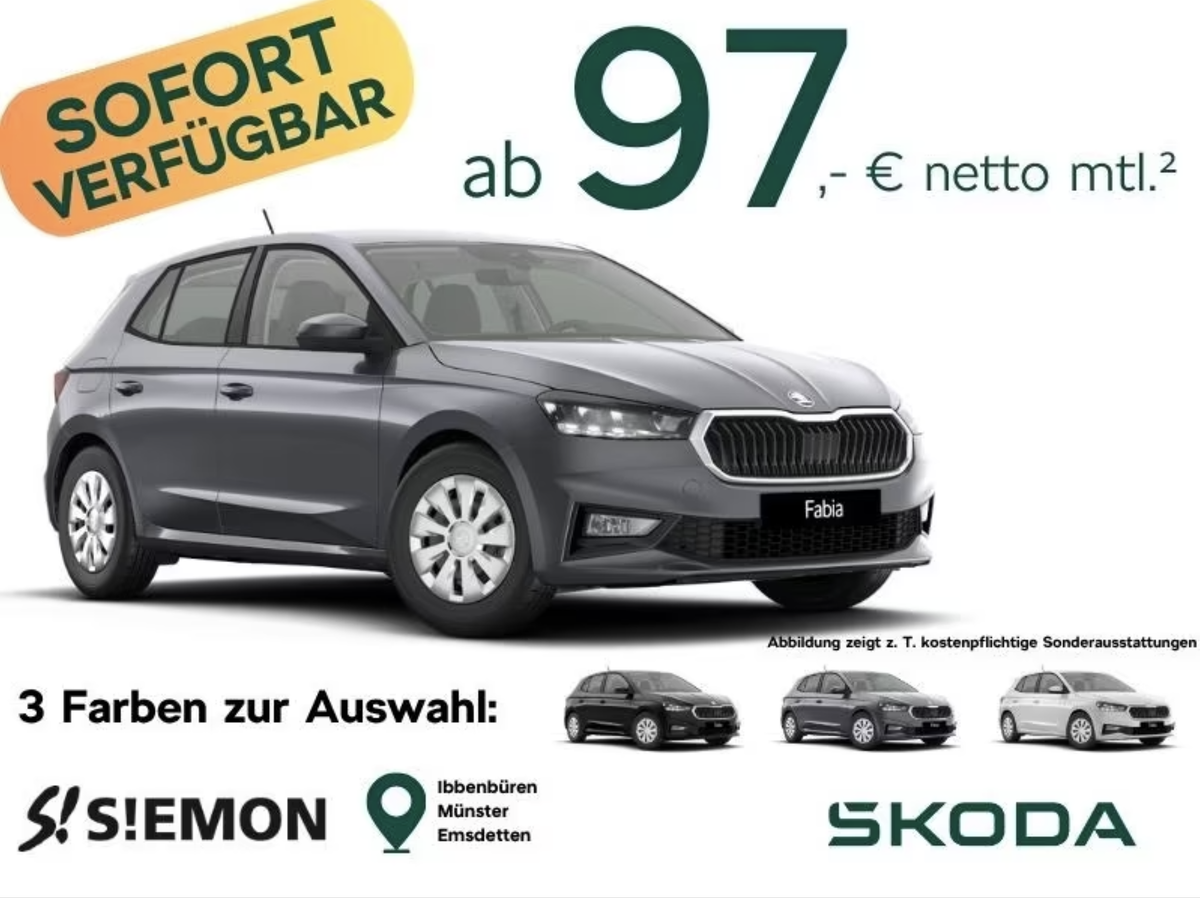 Skoda Skoda Fabia 1.0l TSI 70kW Selection Gewerbekunden Leasing