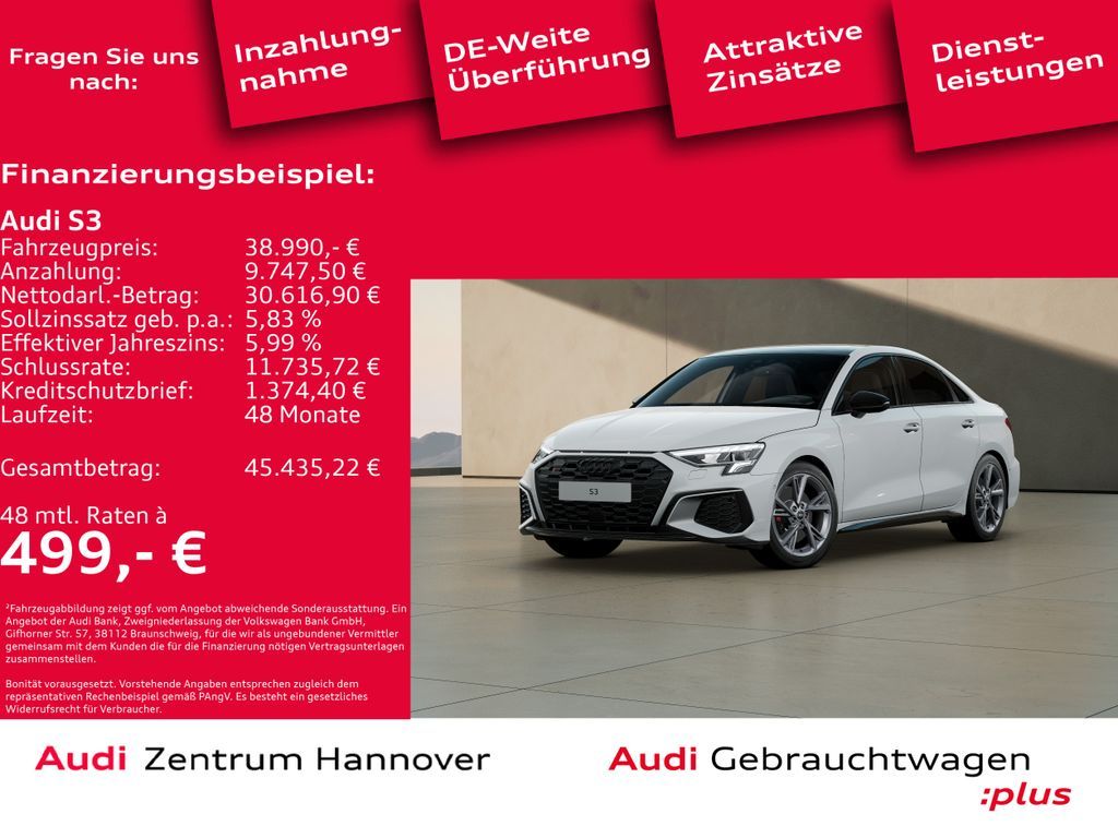 Audi S3 quattro 2.0 TFSI Limousine Leasing