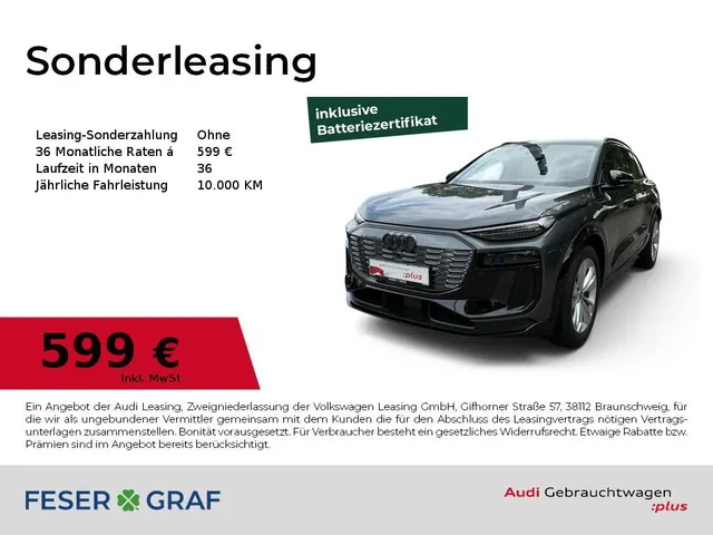 Audi Q6 e-tron performance Pano/B&O/360°Cam/TechPro