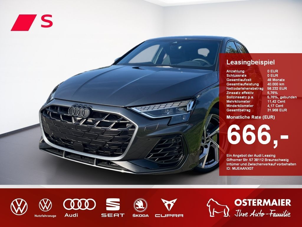 Audi S3 Sportback TFSI 333PS CARBON,KAMERA,MATRIX,KLI Leasing