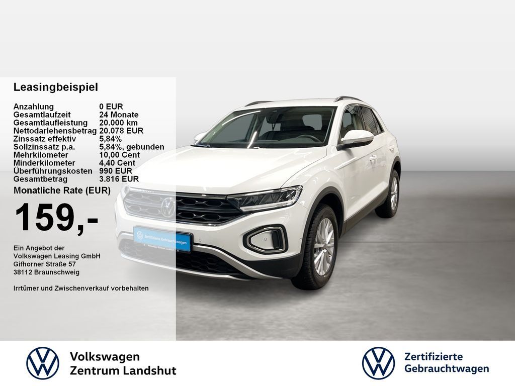 Volkswagen T-Roc Life 1.0 TSI 2xKlima KlimaA LED LM Navi Leasing