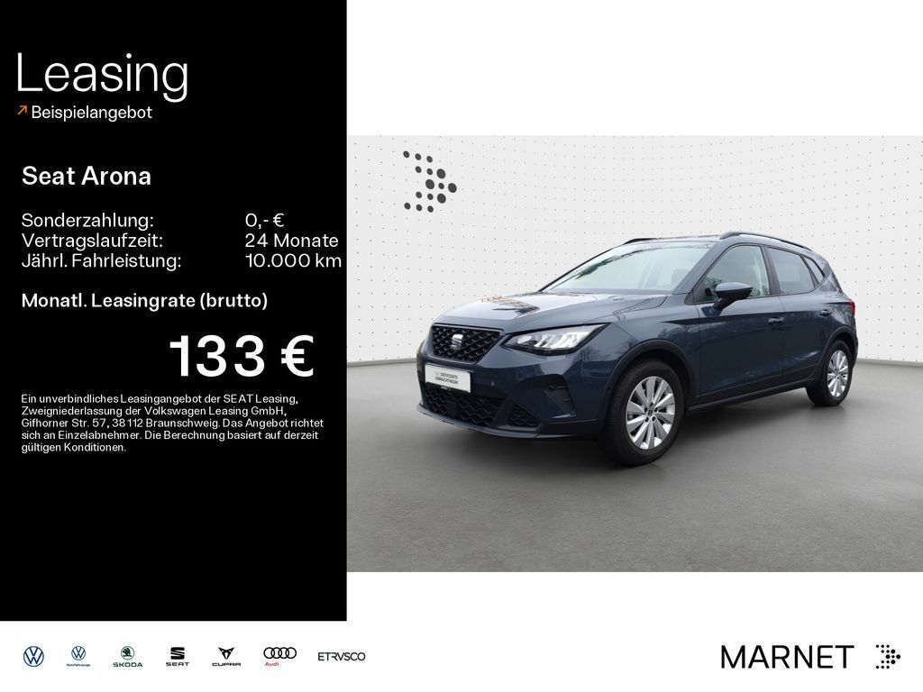 Seat Arona 1.0 TSI DSG Style* Navi*Kamera*SHZ*Keyless Leasing