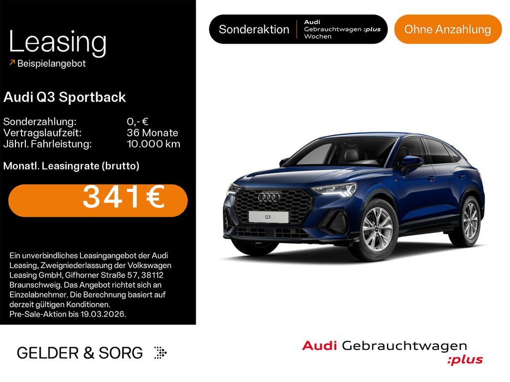 Audi Q3 Sportback 35 TFSI S line AHK*Optikschwarz*18