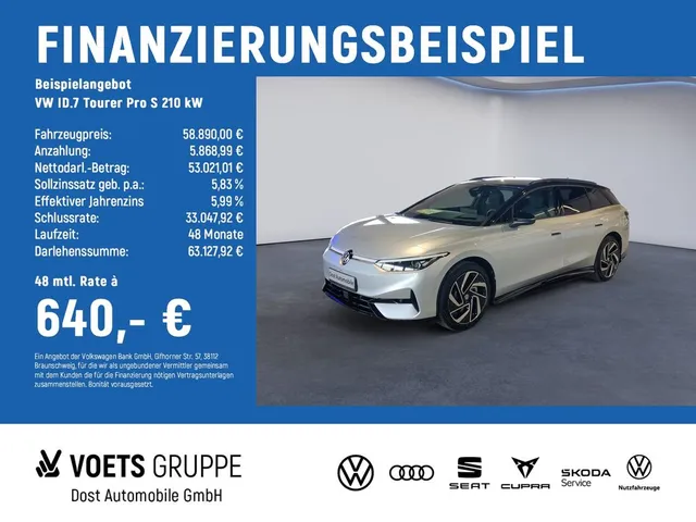 Volkswagen ID.7 Tourer Pro S 210 kW AHK+IQ.DRIVE+WKR