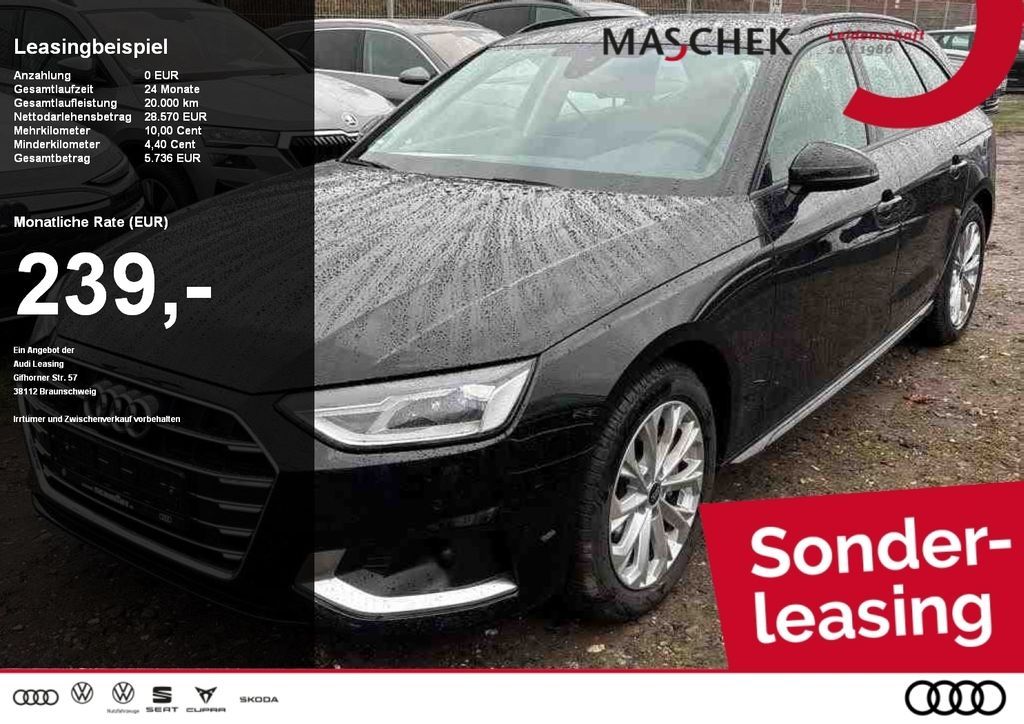Audi A4 Avant 40 TDI S tronic Sonderleasing Memory R- Leasing