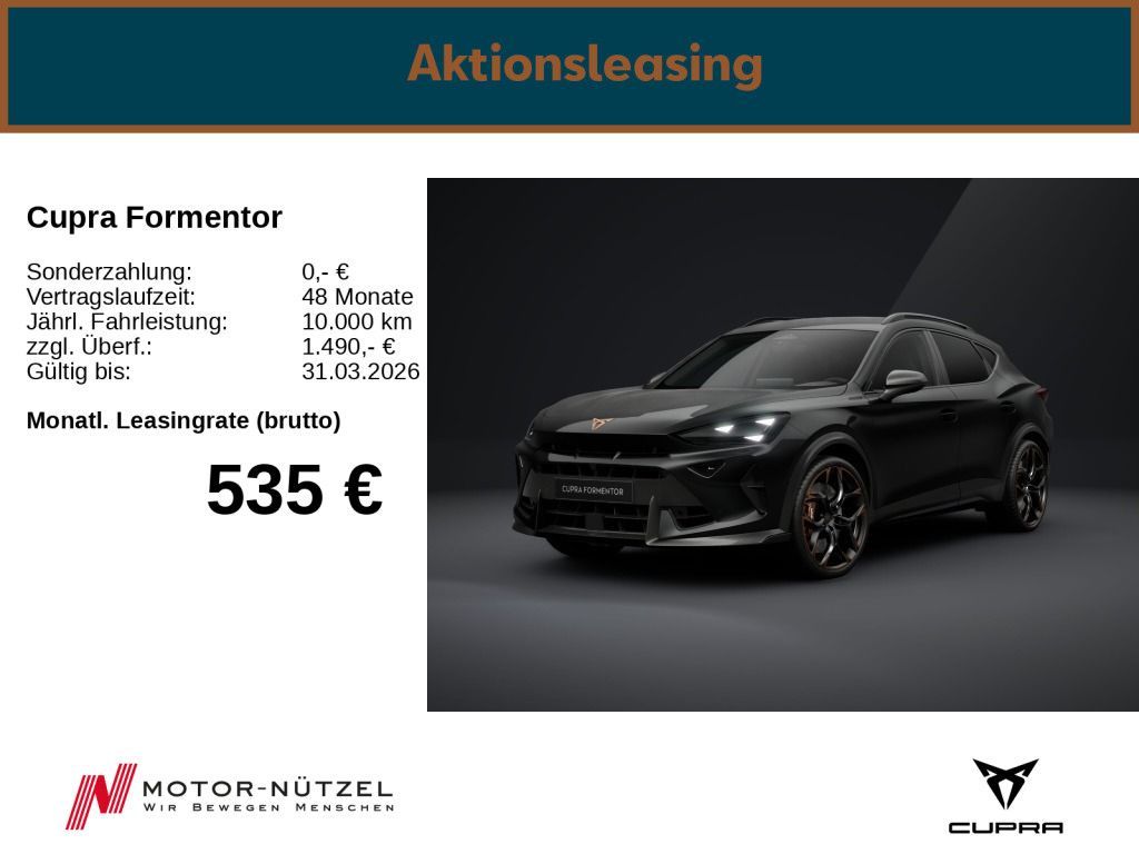 Cupra Formentor VZ5 4Drive BESTELLAKTION Leasing