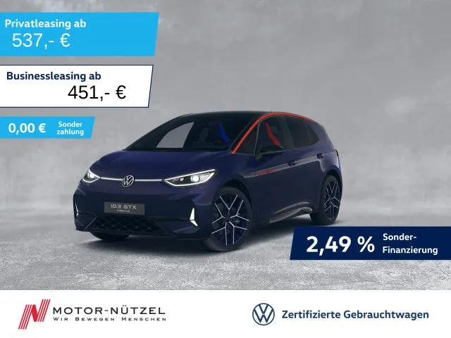 Volkswagen ID.3 GTX 240kw FIRE & ICE 5JG+MATRIX+AHK+PANO+20