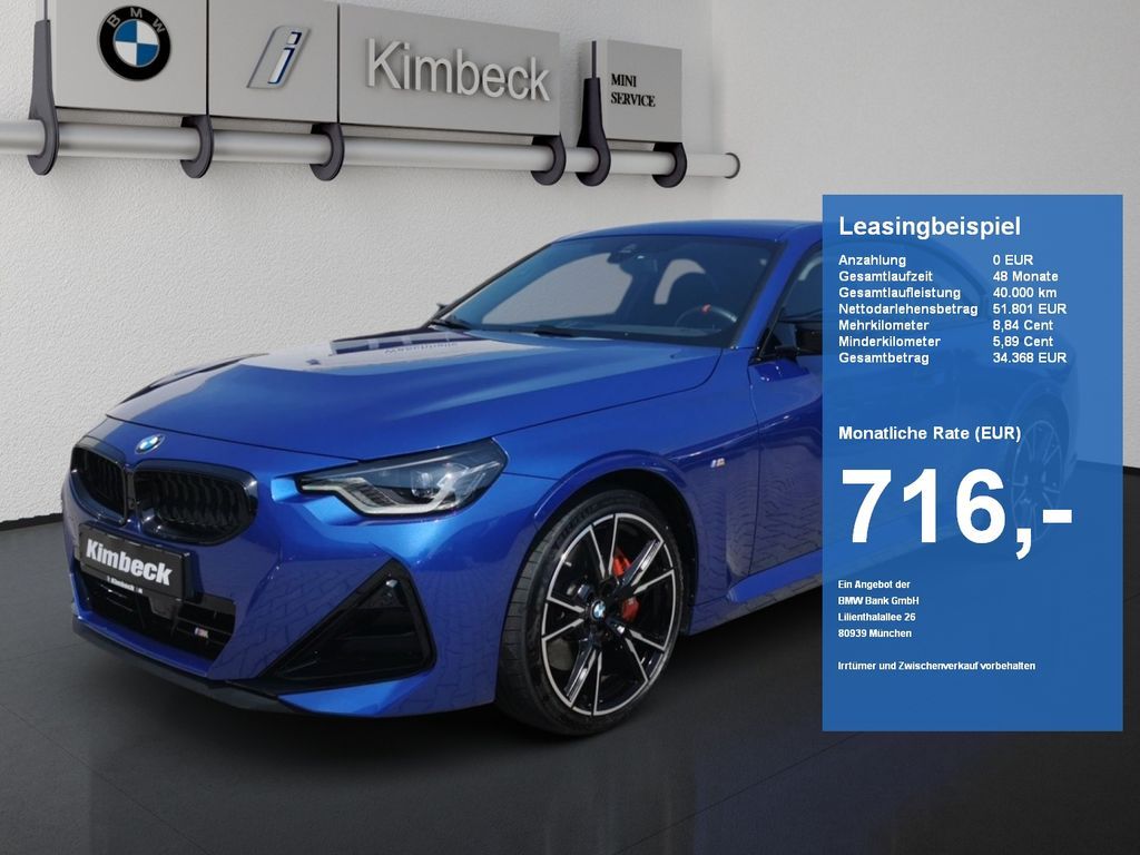 BMW M240i xDrive Coupé M SPORT PRO ACC HeadUp 360° Leasing