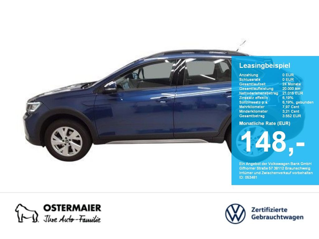 Volkswagen Taigo LIFE 1.0TSI 116PS LED.SHZG.5JG.APP-CON.16 Leasing