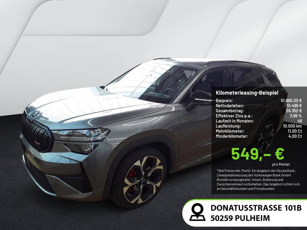 Skoda Kodiaq 2.0 TSI RS 4x4 MATRIX-LED AHK 360° PANO Leasing