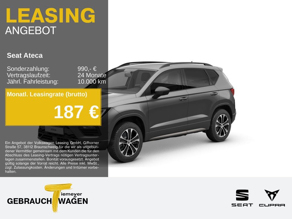 Seat Ateca 2.0 TDI DSG FR AHK NAVI+ KAMERA ACC Leasing