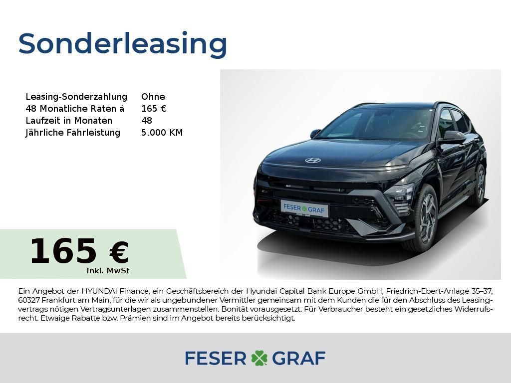 Hyundai Kona N-LINE NAVI LED SHZ LHZ CARPLAY KAMERA Leasing