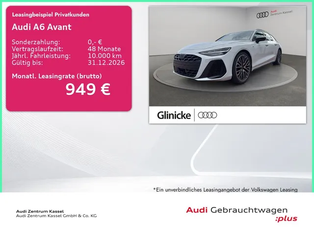 Audi A6 Avant e-hybrid qu. S line Matrix LED B&O HuD