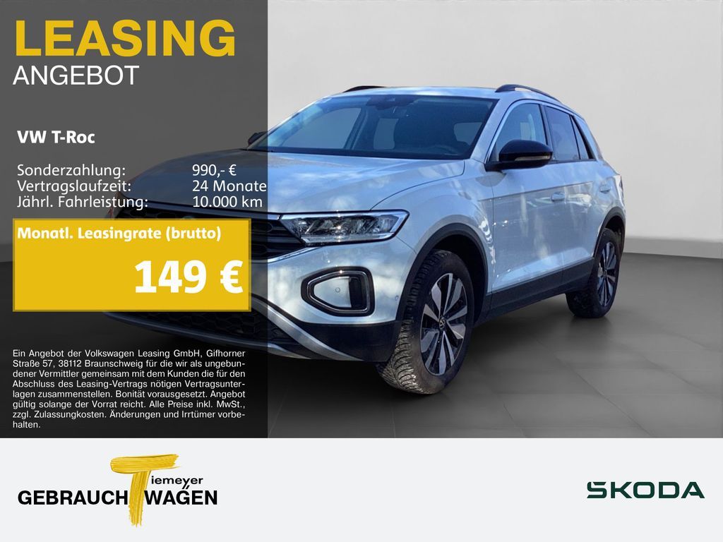 Volkswagen T-Roc 1.0 TSI GOAL NAVI LED SITZH PDC+ Leasing