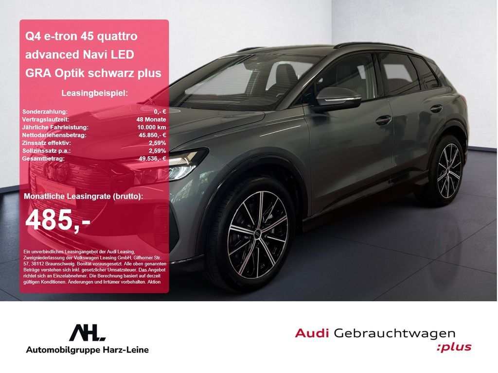 Audi Q4 e-tron 45 quattro advanced Navi LED GRA Optik Leasing