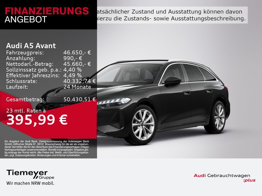 Audi A5 Avant TDI LED+ LEDER HuD KAMERA SPORTSITZE Leasing