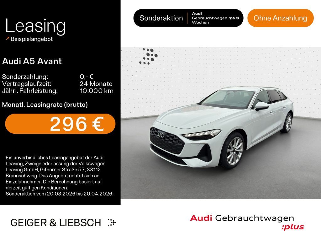 Audi A5 Avant TDI*NAVI*LED*B&O*HUD*KAMERA*LEDER*18ZOL Leasing
