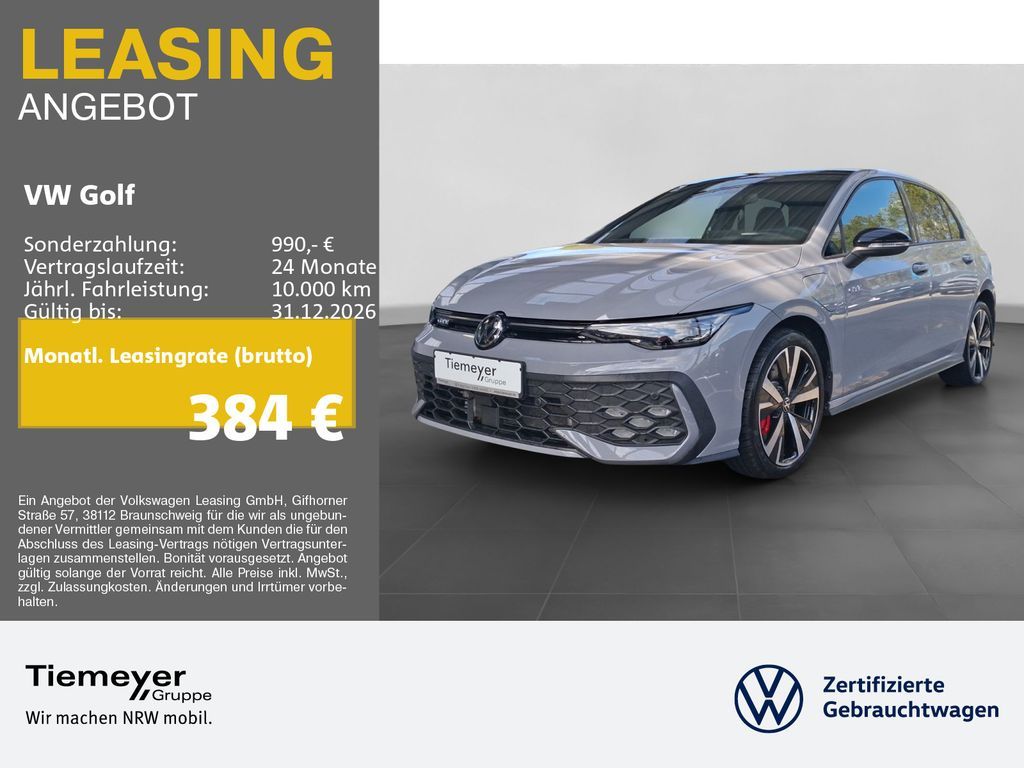 Volkswagen Golf GTE BLACK PANO IQ.LIGHT LM18 HuD Leasing