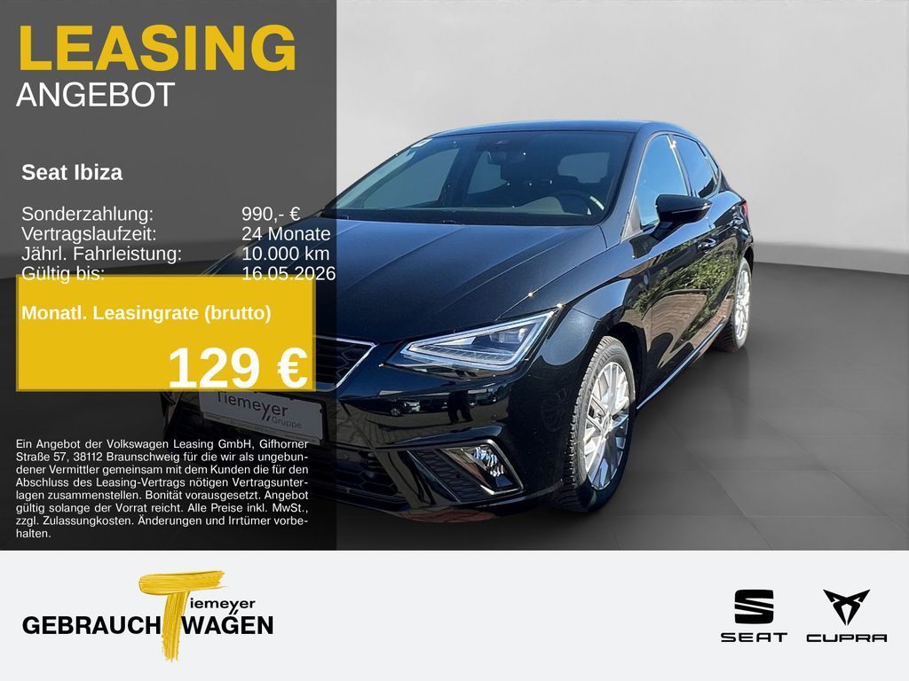 Seat Ibiza 1.0 TSI DSG FR KAMERA NAVI LED ACC Leasing