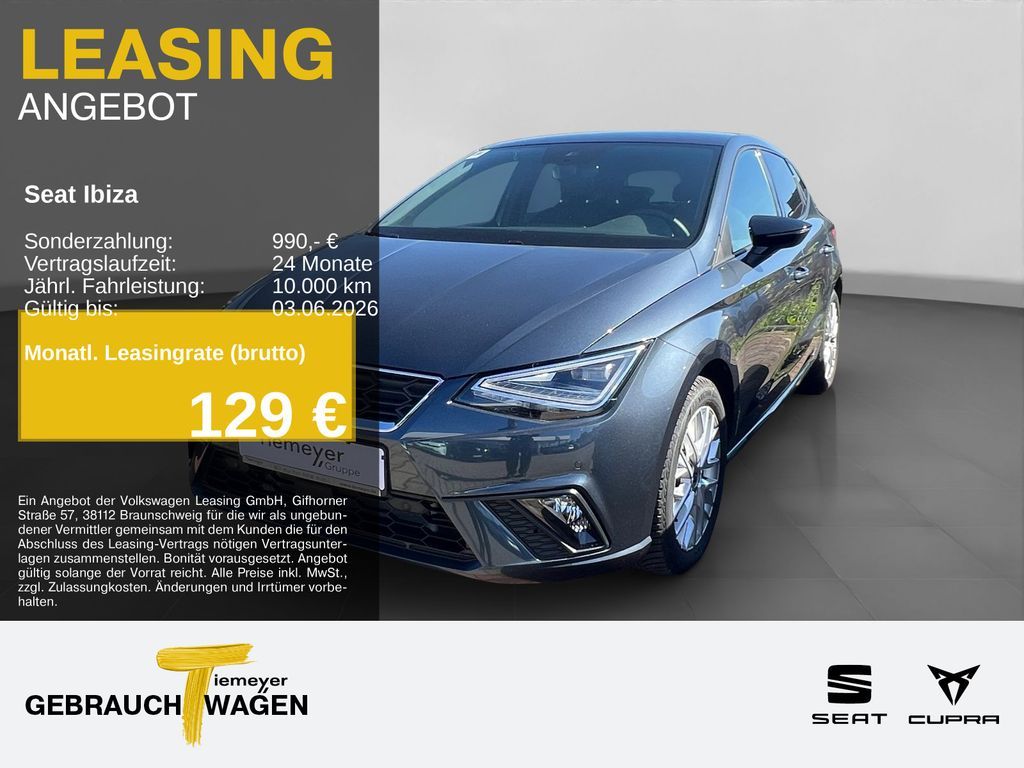 Seat Ibiza 1.5 TSI DSG FR KAMERA NAVI LED ACC Leasing