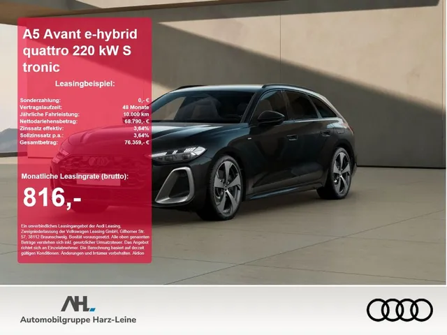 Audi A5 Avant e-hybrid quattro 220 kW S tronic ACC LM